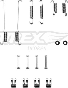 TOMEX brakes TX 40-22 - Set accesorii, sabot de frana parts5.com