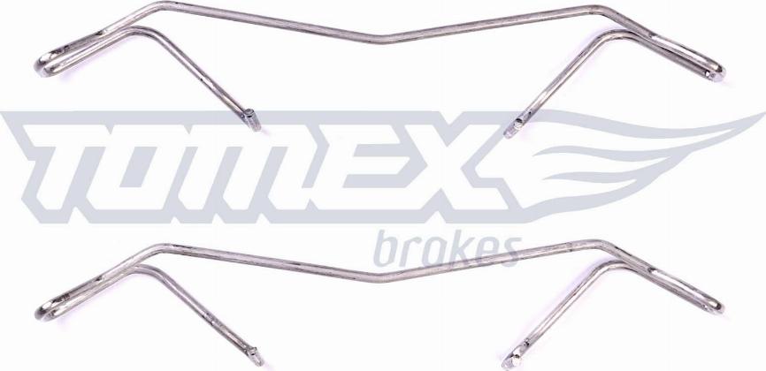 TOMEX brakes TX 43-07 - Sada príslużenstva oblożenia kotúčovej brzdy parts5.com