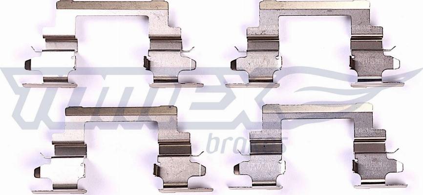 TOMEX brakes TX 43-74 - Zubehörsatz, Scheibenbremsbelag parts5.com