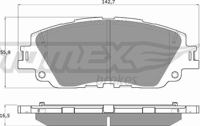 TOMEX brakes TX 19-64 - Set placute frana,frana disc parts5.com