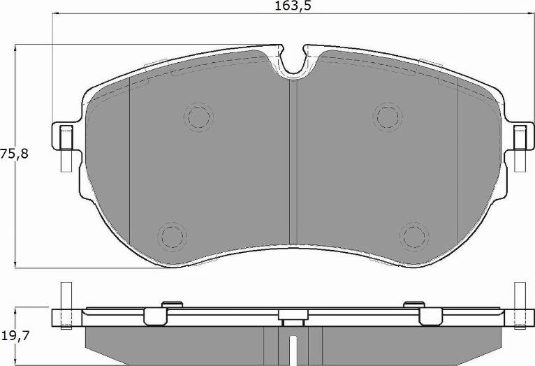 TOMEX brakes TX 19-13 - Set placute frana,frana disc parts5.com