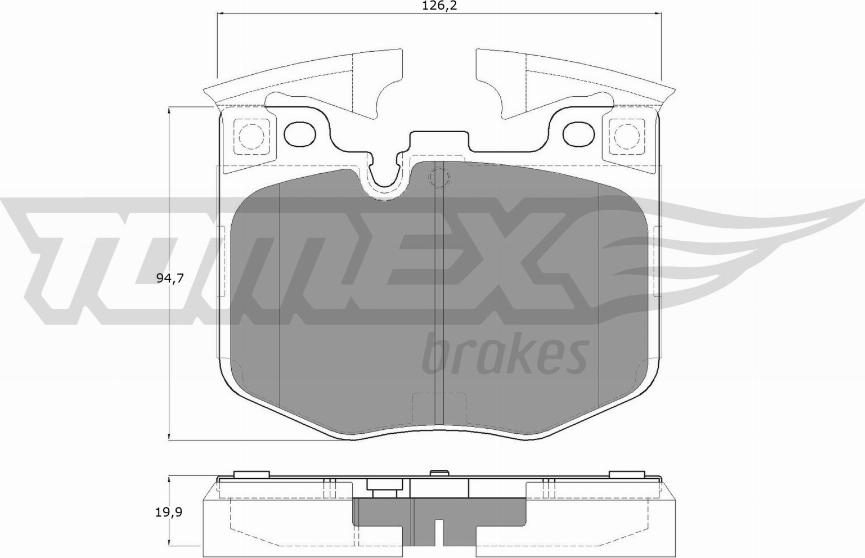 TOMEX brakes TX 19-86 - Set placute frana,frana disc parts5.com