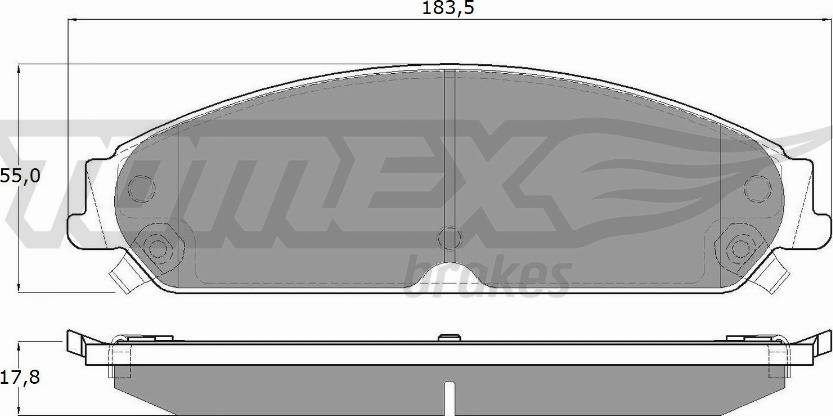 TOMEX brakes TX 19-20 - Brake Pad Set, disc brake parts5.com