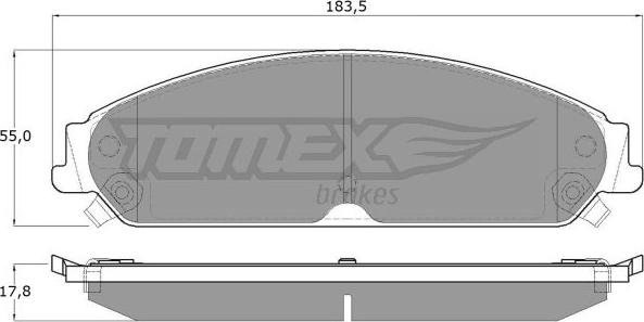 TOMEX brakes TX 19-20 - Brake Pad Set, disc brake parts5.com