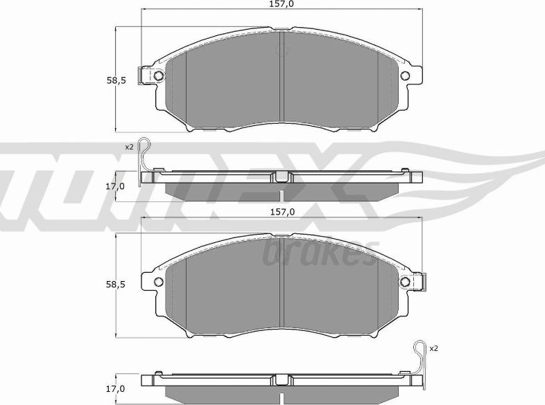 TOMEX brakes TX 19-27 - Juego de pastillas de freno parts5.com