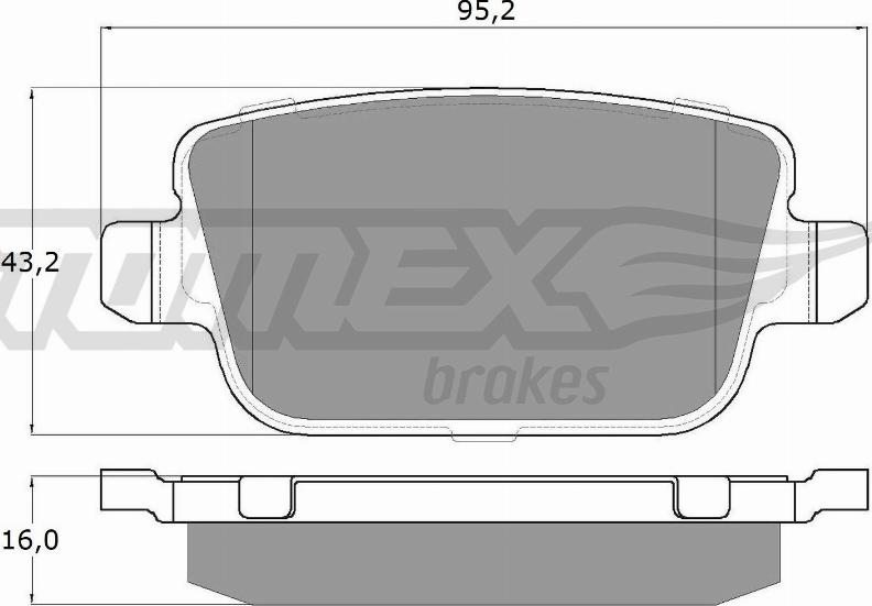 TOMEX brakes TX 14-48 - Bremsbelagsatz, Scheibenbremse parts5.com