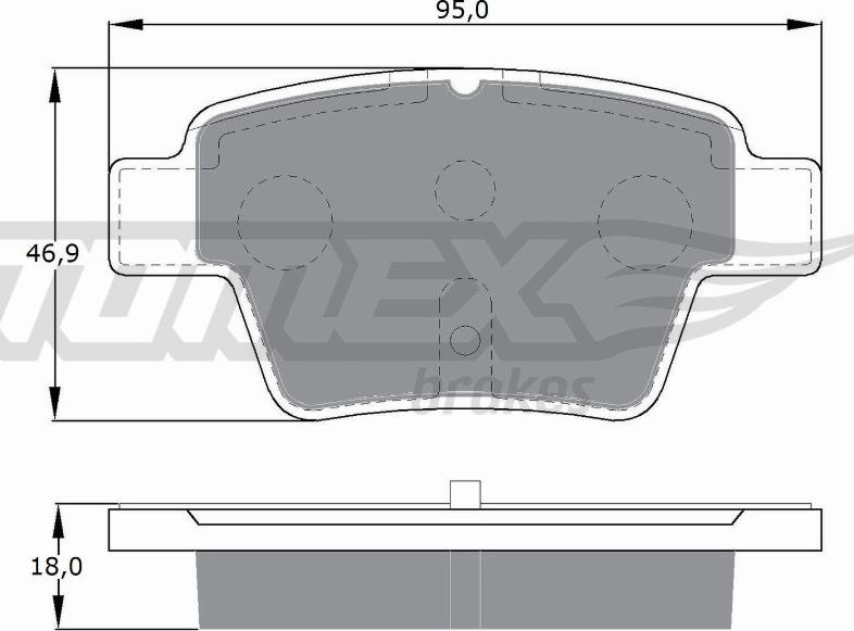 TOMEX brakes TX 14-65 - Sada brzdových destiček, kotoučová brzda parts5.com