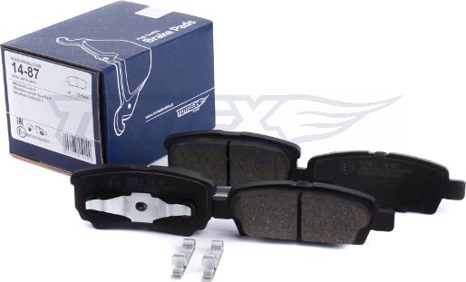 TOMEX brakes TX 14-87 - Brake Pad Set, disc brake parts5.com