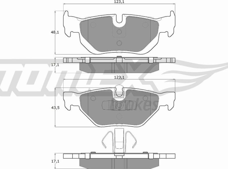 TOMEX brakes TX 14-36 - Σετ τακάκια, δισκόφρενα parts5.com