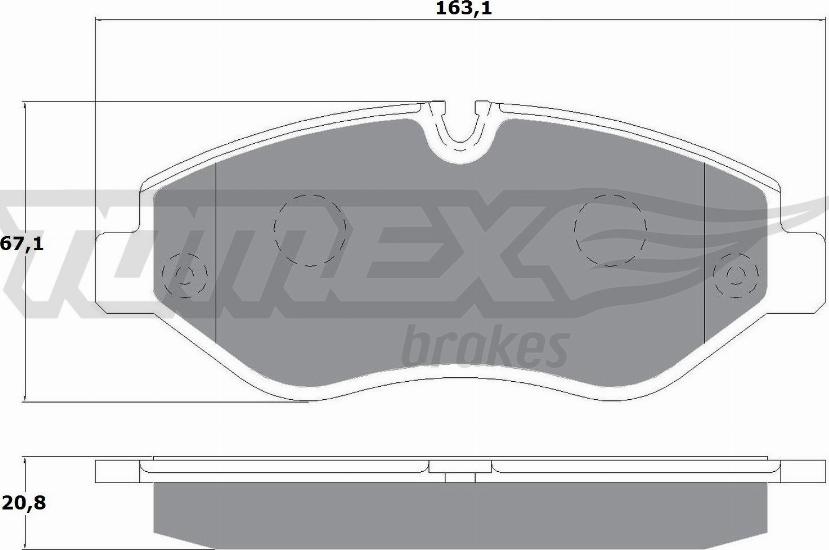 TOMEX brakes TX 14-25 - Juego de pastillas de freno parts5.com