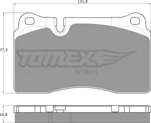 TOMEX brakes TX 14-73 - Set placute frana,frana disc parts5.com