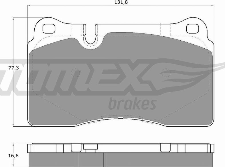 TOMEX brakes TX 14-73 - Set placute frana,frana disc parts5.com