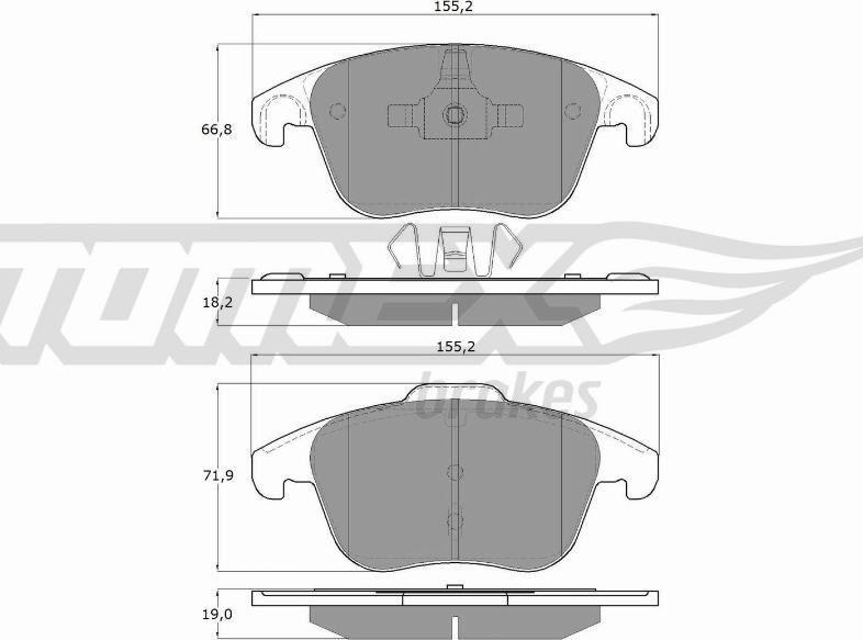 TOMEX brakes TX 15-93 - Juego de pastillas de freno parts5.com