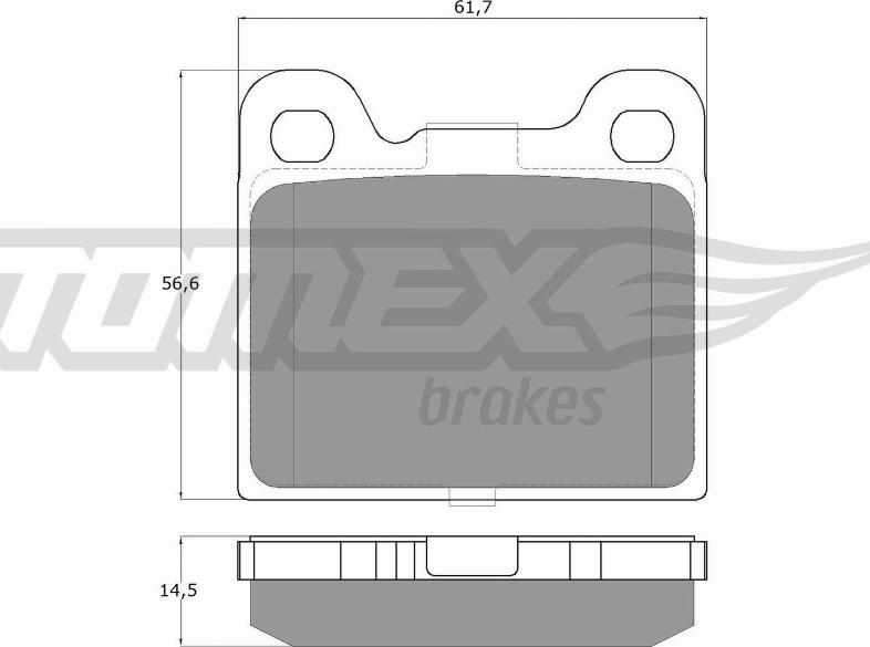 TOMEX brakes TX 15-06 - Set placute frana,frana disc parts5.com