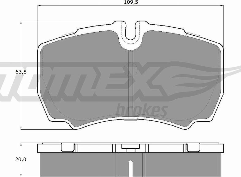 TOMEX brakes TX 15-11 - Set placute frana,frana disc parts5.com