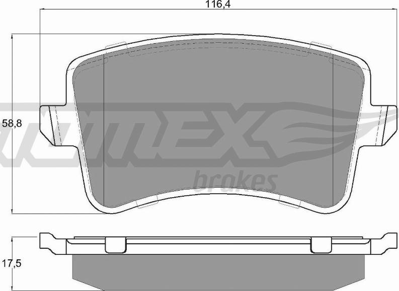 TOMEX brakes TX 15-81 - Juego de pastillas de freno parts5.com