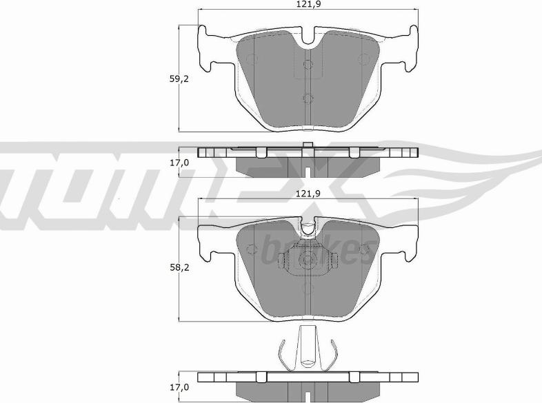 TOMEX brakes TX 15-24 - Juego de pastillas de freno parts5.com