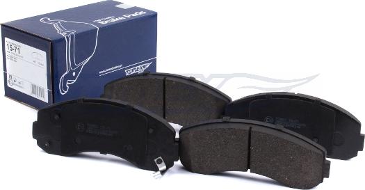 TOMEX brakes TX 15-71 - Brake Pad Set, disc brake parts5.com