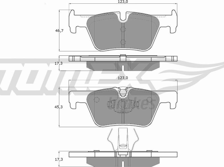 TOMEX brakes TX 16-86 - Set placute frana,frana disc parts5.com