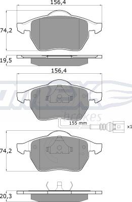 TOMEX brakes TX 10-942 - Set placute frana,frana disc parts5.com