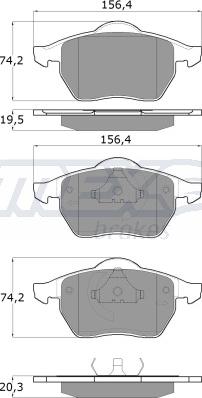 TOMEX brakes TX 10-94 - Juego de pastillas de freno parts5.com