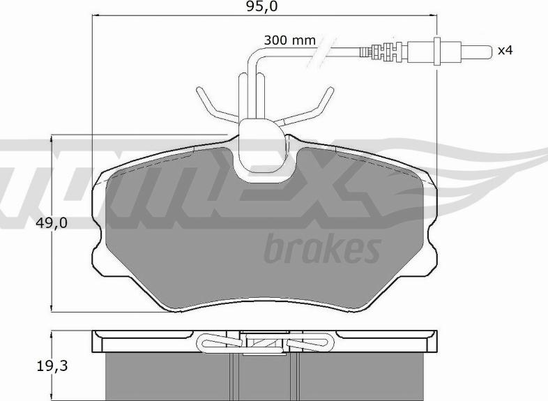 TOMEX brakes TX 10-441 - Set placute frana,frana disc parts5.com