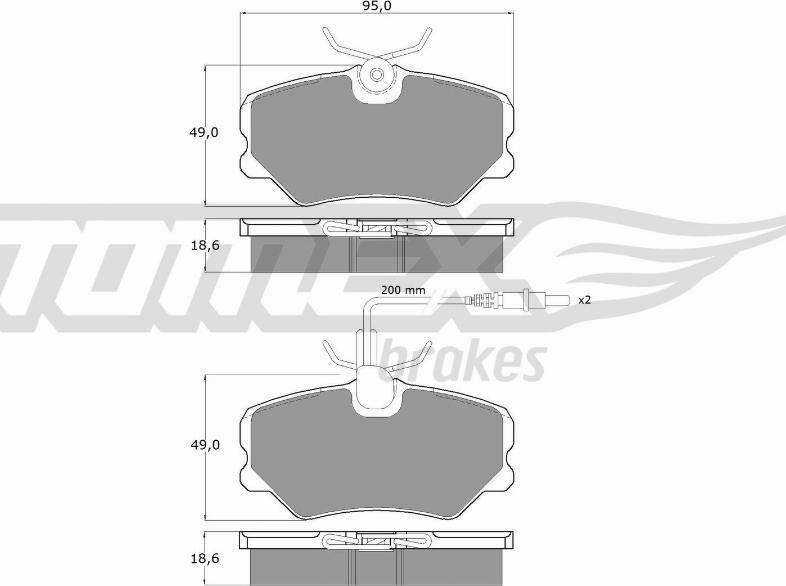 TOMEX brakes TX 10-44 - Set placute frana,frana disc parts5.com