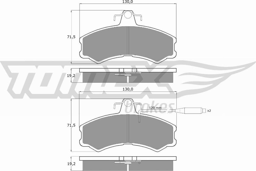 TOMEX brakes TX 10-46 - Jarrupala, levyjarru parts5.com