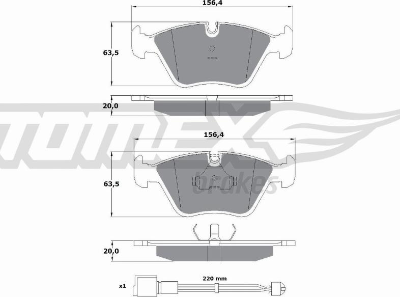 TOMEX brakes TX 10-691 - Juego de pastillas de freno parts5.com