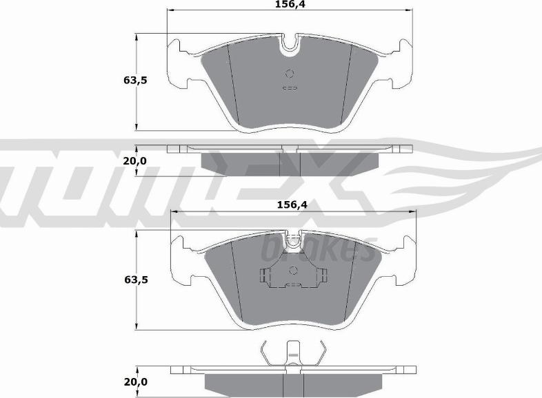 TOMEX brakes TX 10-69 - Juego de pastillas de freno parts5.com