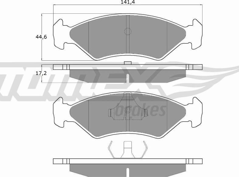 TOMEX brakes TX 10-83 - Set placute frana,frana disc parts5.com