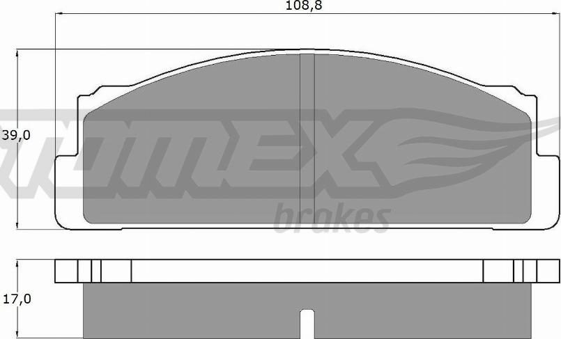 TOMEX brakes TX 10-23 - Sada brzdových destiček, kotoučová brzda parts5.com