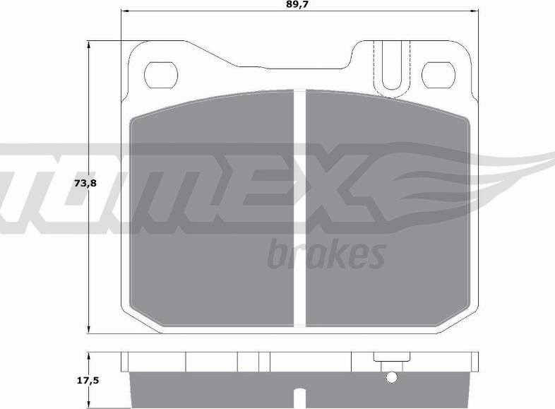 TOMEX brakes TX 10-222 - Set placute frana,frana disc parts5.com