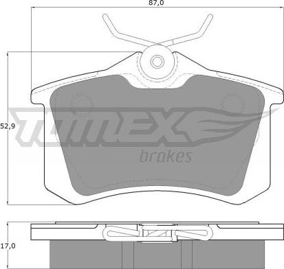 TOMEX brakes TX 10-781 - Brake Pad Set, disc brake parts5.com