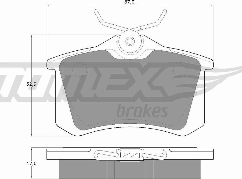 TOMEX brakes TX 10-781 - Juego de pastillas de freno parts5.com