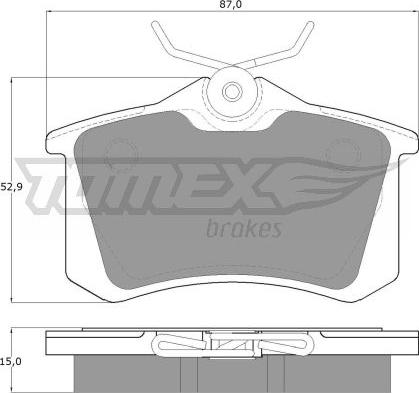 TOMEX brakes TX 10-78 - Brake Pad Set, disc brake parts5.com