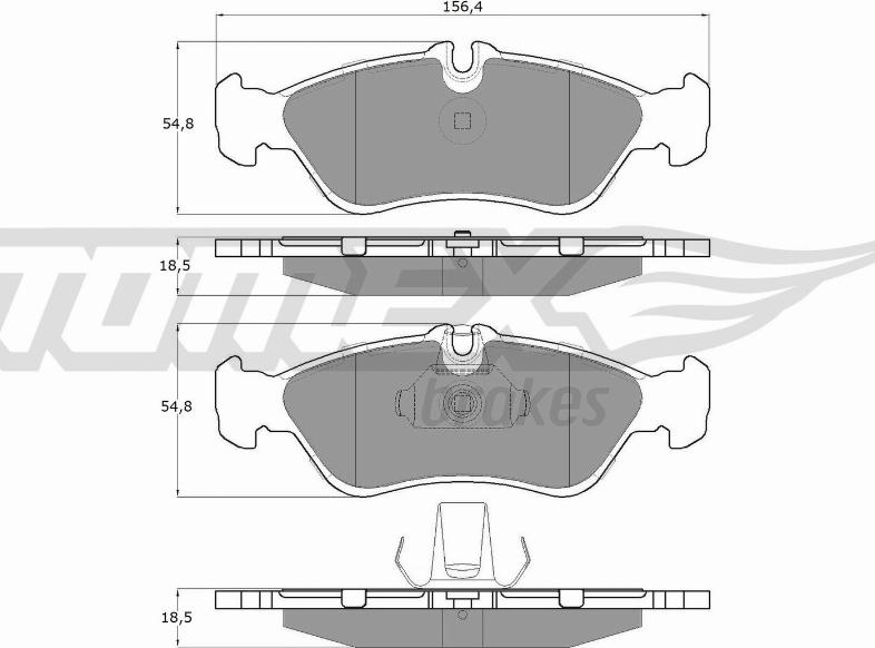 TOMEX brakes TX 11-49 - Juego de pastillas de freno parts5.com