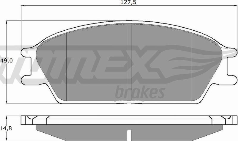 TOMEX brakes TX 11-06 - Bremsbelagsatz, Scheibenbremse parts5.com