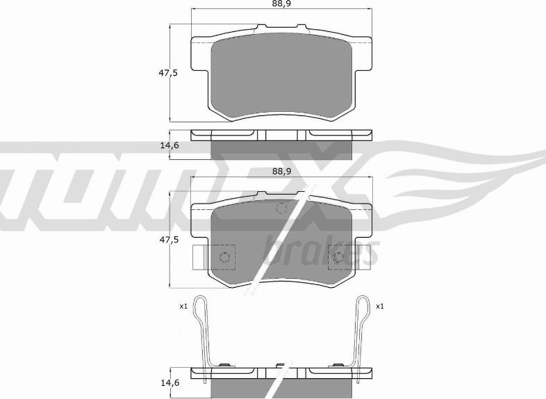 TOMEX brakes TX 11-00 - Jarrupala, levyjarru parts5.com