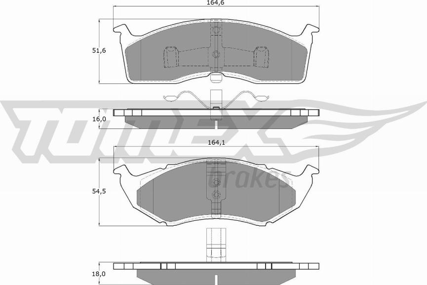 TOMEX brakes TX 11-81 - Set placute frana,frana disc parts5.com