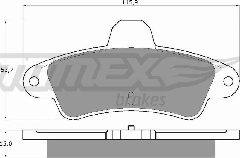 TOMEX brakes TX 11-20 - Set placute frana,frana disc parts5.com