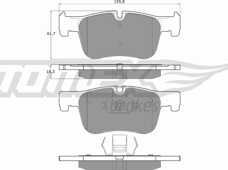 TOMEX brakes TX 18-45 - Set placute frana,frana disc parts5.com