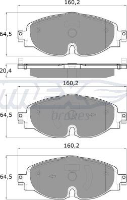 TOMEX brakes TX 18-05 - Komplet pločica, disk-kočnica parts5.com