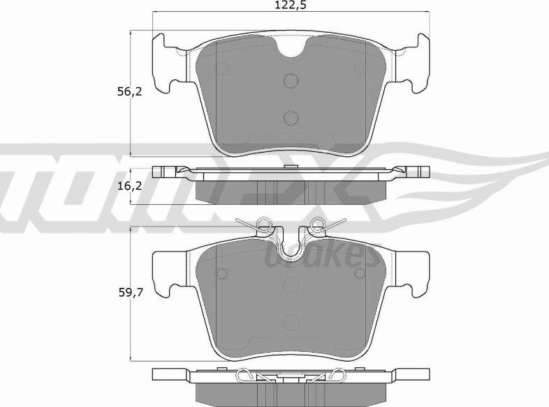 TOMEX brakes TX 18-16 - Set placute frana,frana disc parts5.com