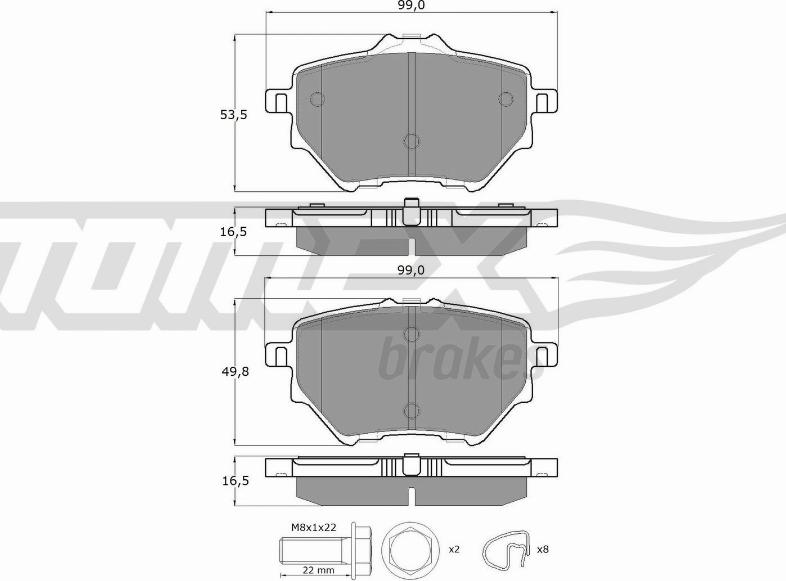 TOMEX brakes TX 18-36 - Juego de pastillas de freno parts5.com