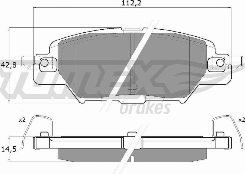 TOMEX brakes TX 18-31 - Set placute frana,frana disc parts5.com