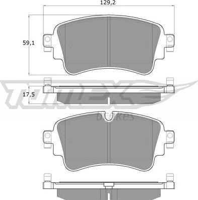 TOMEX brakes TX 18-23 - Brake Pad Set, disc brake parts5.com