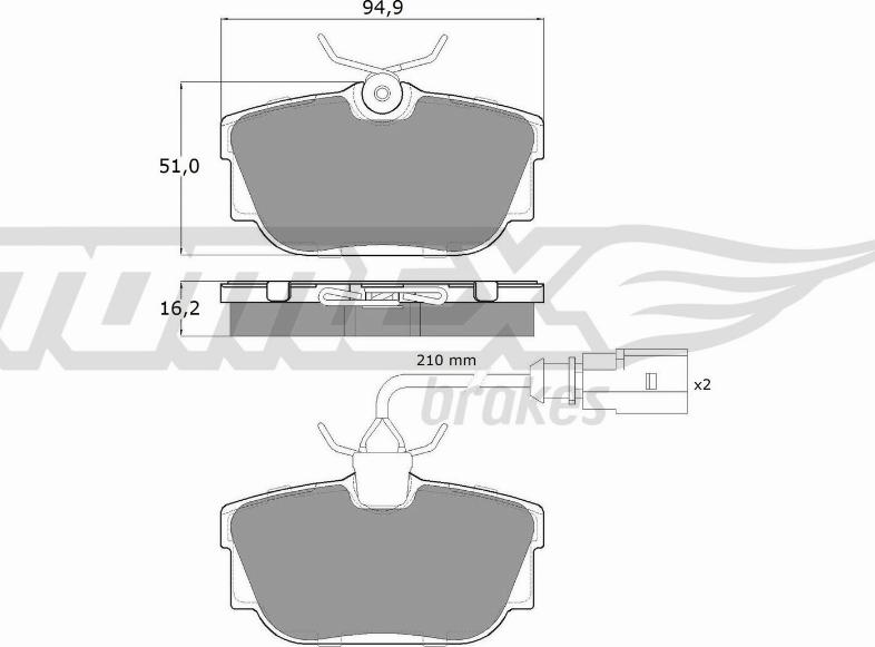 TOMEX brakes TX 13-901 - Jarrupala, levyjarru parts5.com