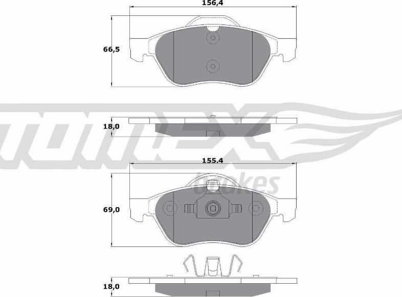 TOMEX brakes TX 13-51 - Jarrupala, levyjarru parts5.com