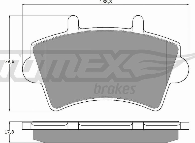 TOMEX brakes TX 13-02 - Set placute frana,frana disc parts5.com